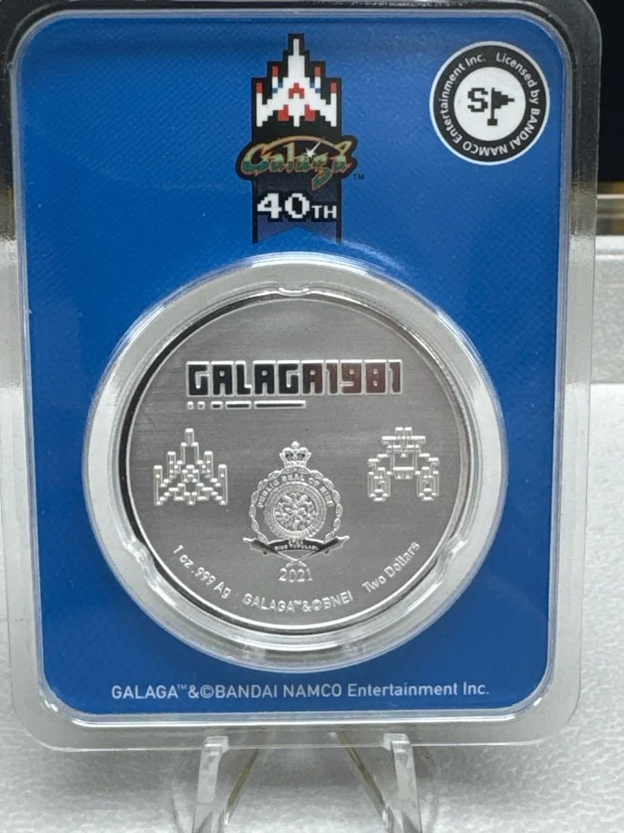 Slabbed collectible silver in the Bullion Reserve display case